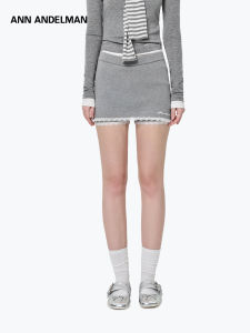 ANN ANDELMAN | Lace Trim Anti Peeping Slimming A-Line Short Skirt