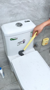 2In1 แปรงขัดห้องน้ำ ที่ขัดขอบชักโครก ขัดส้วม ยาว42CM ขัดผนัง แปรงโถส้วม อเนกประสงค์