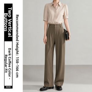 XIANYIJIAO | High Waist Slimming Black Work Pants