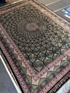 Persian silk on silk carpet size 150x230 cm from Iran Hand made