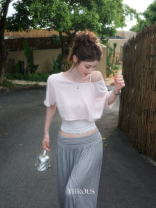 Lace Overlay Tank Top Set T Shirt