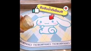 Sanrio ลาย พรมเช็ดเท้านวัตกรรมญี่ปุ่น 3.5 มม. หนาถึง กระเป๋าเงินแดง และร่างกาย ตรงปก นุ่มเท้า ด้วย 100% สำหรับน้ำดี แห้งไว