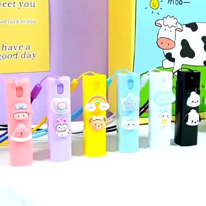 CODMALL Botol Parfum Mini Travel isi 10ml botol Refill spray isi ulang tali gantung karakter Boneka timbul R1218