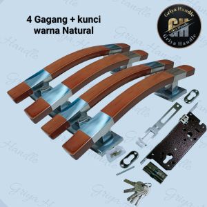 4 pcs Handle pintu model sabit Lengkung set kunci Tarikan pintu rumah 2 pintu/Handle pintu rumah 4 pcs set kunci/Gagang pintu rumah kuputarung/Handle pintu rumah pintu 1 set kunci /Pegangan pintu rumah mewah/Gagang pintu rumah fullset