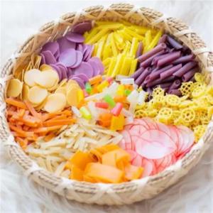 Mixed Fried Shrimp Chips Tube Shell Snacks Puffed Food Childrens Own Fried Semi-Finished Products Crispy Seafood Snack