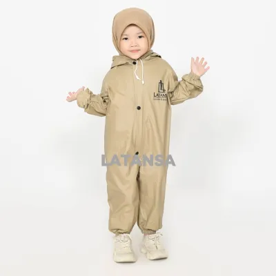 Jas hujan anak jumsuit lucu bahan tebal dan kuat