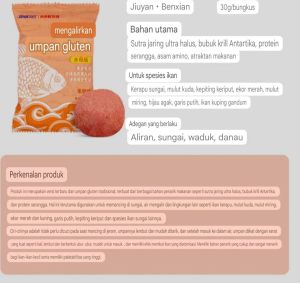 Umpan gluten / Umpan tidak mudah lepas dari kail