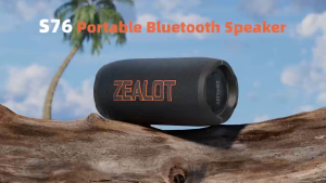 [Malaysia In Stock]New ZEALOT Portable Bluetooth Speaker70W Peak(50W) Booming Sound Speakers with LED LightBluetooth 5.3Loud Speaker for HomePartyCampingBeachGifts