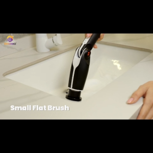 CENZIMO แปรงทำความสะอาดไร้สายแบบหมุนไฟฟ้าพร้อม 2 ระดับความเร็ว หัวแปรง 8 หัว กันน้ำระดับ IPX7 ด้ามจับยาวปรับได้สำหรับห้องน้ำ อ่างอาบน้ำ กระเบื้อง