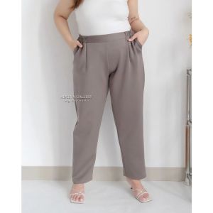 cassandra pants celana scuba super jumbo/celana pensil wanita