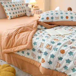 YOUJIU | High-Quality Bubble Cotton Summer Cooling Quilt Set