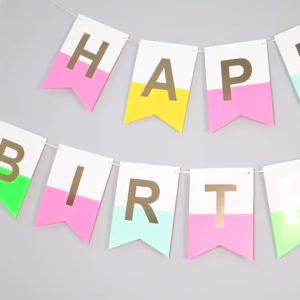 Banner Happy Birthday Warna Warni Backdrop Pesta Bendera Ultah Segilima Tulisan Ulang Tahun Murah