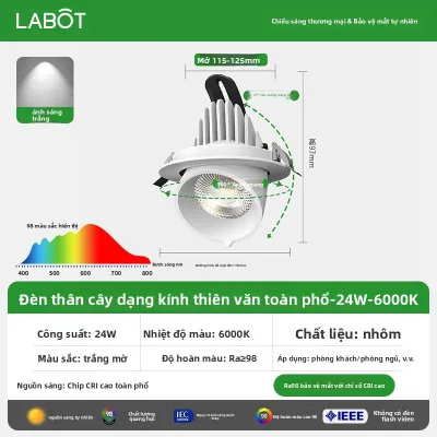 SAINAHEPAN | Đèn LED Quang Phổ Toàn Diện Nhúng Cho Cây Trồng Trong Nhà Rừng Nhiệt Đới