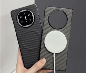 For Huawei Mate X6 Casing Carbon Fiber Pattern Leather Hard Phone Case Cover