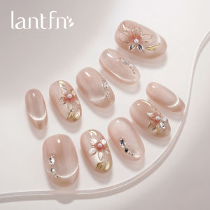 LANTINGFANG | Original Handcrafted Short Nails False Nails