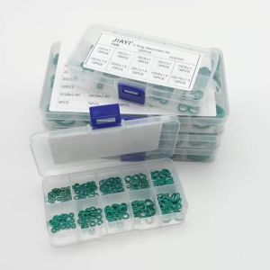 Fluoro Rubber FKM Vitons O-Ring Kit 10 Sizes Green CS1-1.5mm OD4-10mm High Temp Oil Resistant Oil-proof Seals for Machine Repair
