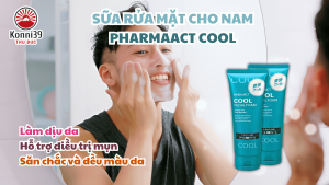 SỮA RỬA MẶT CHO NAM PHARMAACT COOL (TUÝP 130GR) -  NỘI ĐỊA NHẬT