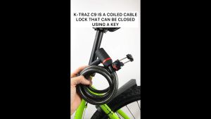 Zefal K-Traz C9 Bicycle Lock: Code & Key Lock for Durable Security