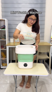 Jumbo Folding Washing Machine 15L Automatic Mini Washing Machine with Wash & Dewater Blu-Ray Sterilization
