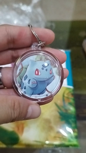 Personalized Pokemon round acrylic Keychain