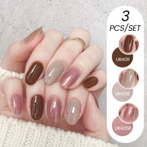 UR SUGAR 3PCS/SET 15ml Sparkling Glitter Series Nail Gel Polish Hot Selling Shiny Semi Permanent Soak Off UV Gel Nail Art Kit