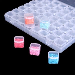 ชุดอุปกรณ์ทำภาพเพชร DIY 1 ชุด 28/56 ช่อง กล่องเก็บลูกปัดสำหรับงานประดิษฐ์ กล่องเก็บลูกปัดแบบแยกช่อง กล่องเก็บเม็ดข้าวสาร มัล