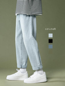 Quần Jeans Nam Nine-Ten Basic Style Mùa Xuân Thu Phong Cách Đường Phố Cao Cấp Quần Dài Ống Thẳng Rộng Thoải Mái Cotton Polyester