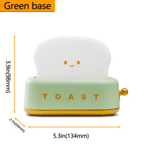 1/2PCS Toaster Lamp Novelty Night LightCute Rechargeable LED Desk Decor w/Metal AccentsBedroomAesthetic Room DecorTeen Girls