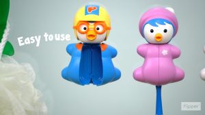 Flipper PORORO The Little Penguin Toothbrush Cover Holders | Official Licensed Authentic Cute Character for Kids | Bathroom Organizer Storage Box