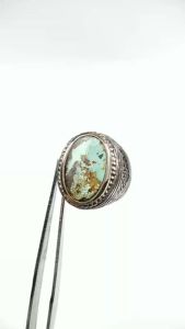 Natural Cincin Batu Akik Pirus Persia Lawasan