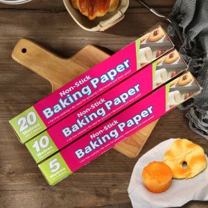 Waterproof Greaseproof Baking Paper Roll Parchment Paper Air Fryer Liners Non-stick Heat Resistant Baking Sheets
