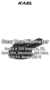 Gear Box Honda Kilometer Supra X 125 FI Helm In & Revo Absolute ABS Fit 125 & Blade Lama 125 F1 Gir Gigi KM Speedometer Spidometer Kilo Speedo Meter