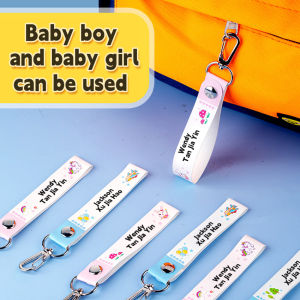 WEPHOTO 3pcs Customizable name labels for kids Personalized Name Tag Kids Labels Durable Luggage & Bag Tag ID Tags Backpack Name Tag