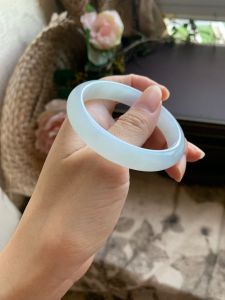 Jade bangle 50.6mm singapore can view and try grade A type