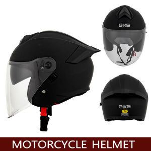 DOT certified motorcycle helmet for men and women half helmet double lens riding motorcycle helmet electric tricycle helmet