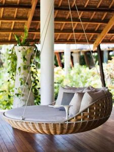 Outdoor Leisure Wicker Swings Courtyard Bird Nest Garden Landscape Hanging Baskets Balcony Internet Famous Home Use Hammocks Indoor Cradles