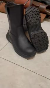SEPATU BOOT SAFETY PRIA SEPATU SAFETY UJUNG BESI SEPATU SAFETY KULIT SEPATU PROYEK