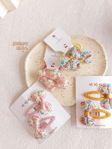 Kẹp Tóc Hoa Nhỏ Cho Bé Gái Kẹp Tóc Vải Hoa Bướm Kẹp Tóc Phong Cách Đồng Quê Kẹp Tóc BB Kẹp Tóc Hai Bên Cho Bé Gái