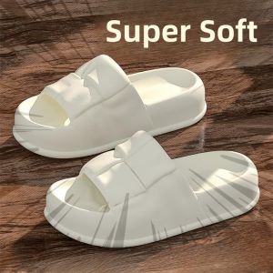 Summer Thick Bottom Anti-Slip Bath Slippers Womens Home Indoor Soft Cool Outdoor Wear Womens Slippers Comfortable Home Shoes