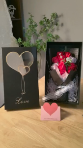 Jiditech Newest 23Pcs Rose Flower Gift Box Valentines day Present Christmas Birthday Girl Gift
