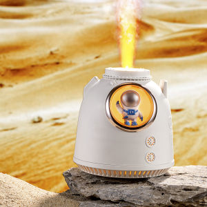 พร้อมส่ง !เครื่องพ่นอโรม่า นักบินอวกาศ มินิมอล เปลวไฟสีส้ม essential oil diffuser เพิ่มความชื้นในอากาศ Retuen Cabin Humidifier 260ml. - Sabai Shop