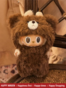 Labubu Vinyl Clothes Set 1st 2nd 3rd Generation 17cm Plush Doll Stand Pose Outfit Headwear Fashionable Trendy Toy Doll Apparel