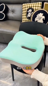 Ergonomic Memory Foam Chair Cushion Office Chair Backrest Car Seat Support Buttocks Pillow Massage Hip Cushion Orthopedic Pillow Set