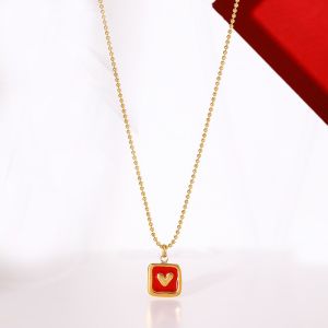Dây Chuyền Tai Nghe Bằng Thép Titan Thời Trang Hình Trái Tim Dầu Nhỏ Sang Trọng Phụ Kiện Trang Sức Quà Tặng Trang Sức Chất Lượng Cao