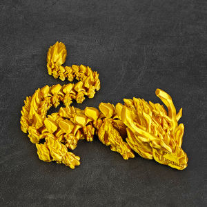 3D Printed Monstrous Dragon Toy Artistic Desktop Decoration Car-Mounted Ornament One-Piece Jointed Supreme Dragon King Gift