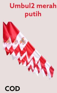 ( 10 pcs ) UMBUL-UMBUL WARNA WARNI/dekorasi/Bandir/bendera merah putih/agustusan