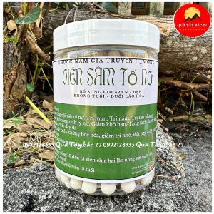 (SALE KHỦNG 30%-60%) Viên thảo mộc sâm tố nữ (500gr )- cân bằng nội tiết tố dưỡng da ngăn ngừa lão hóa -Qùa Tây Bắc 27