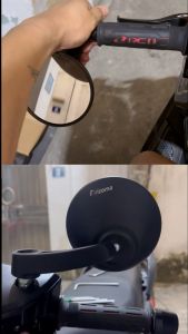 Gương Gù Tròn Bản Lớn Cao Cấp Tracker Cafe Racer Phân Khối Lớn (1 Đôi)