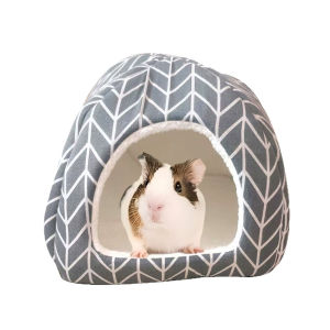 Guinea Pig Hideout Bed Hamster House for Chinchilla Hedgehog Rabbit House Cave Nest Sleeping Bed Cage Small Pet Accessories