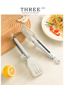 Kẹp Thực Phẩm Bằng Silicon Chống Bỏng Bằng Thép Không Gỉ Tlife Shallow Kẹp Nướng Ngoài Trời Kẹp Thực Phẩm Kẹp Nướng